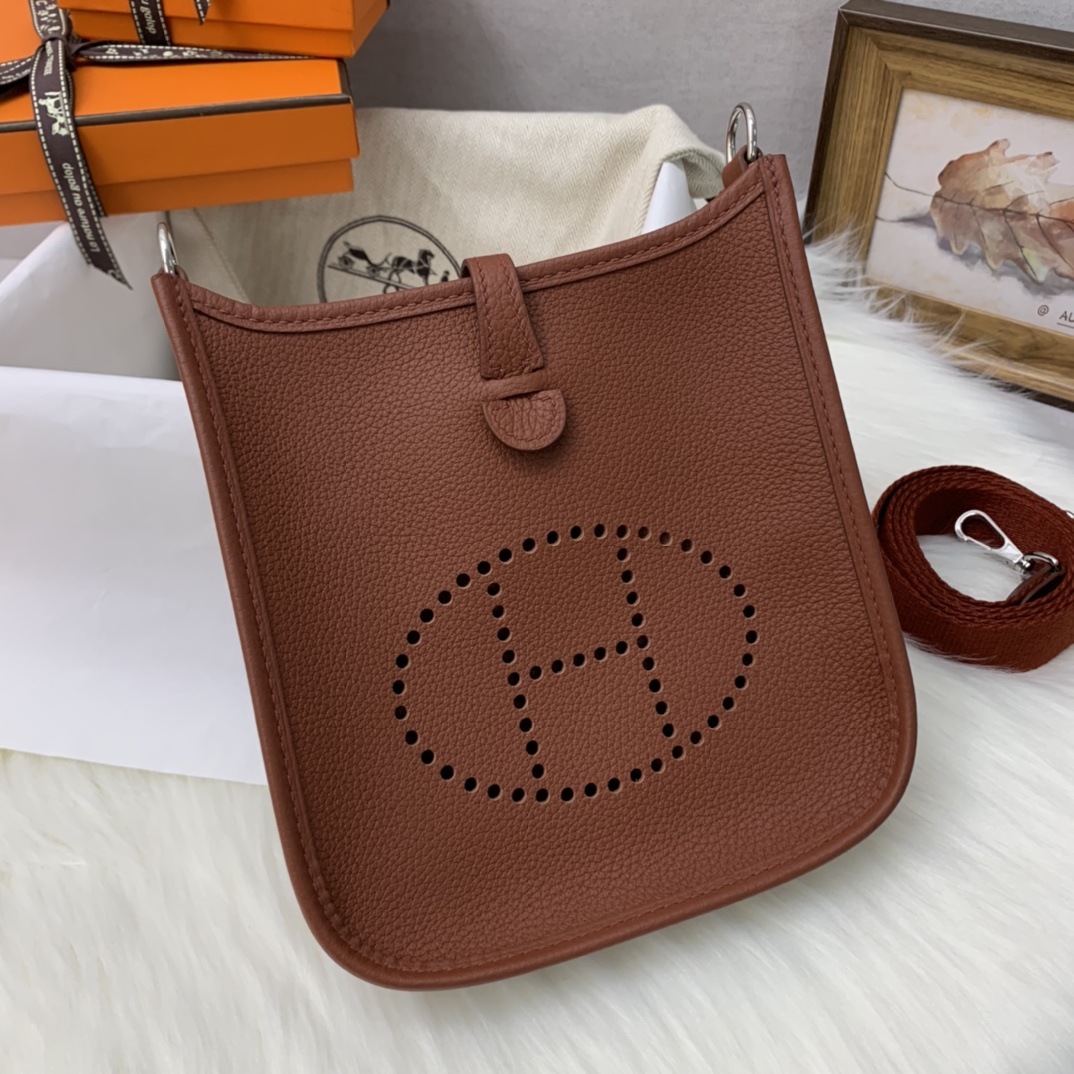 에르메스 미니 에블린16 모리스골드 은장 끌레망스 가죽